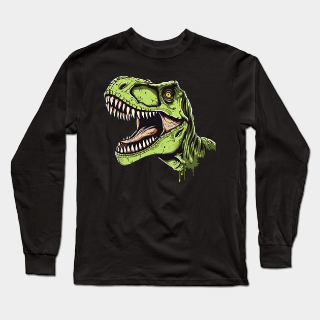 t rex Long Sleeve T-Shirt by Ninja banana